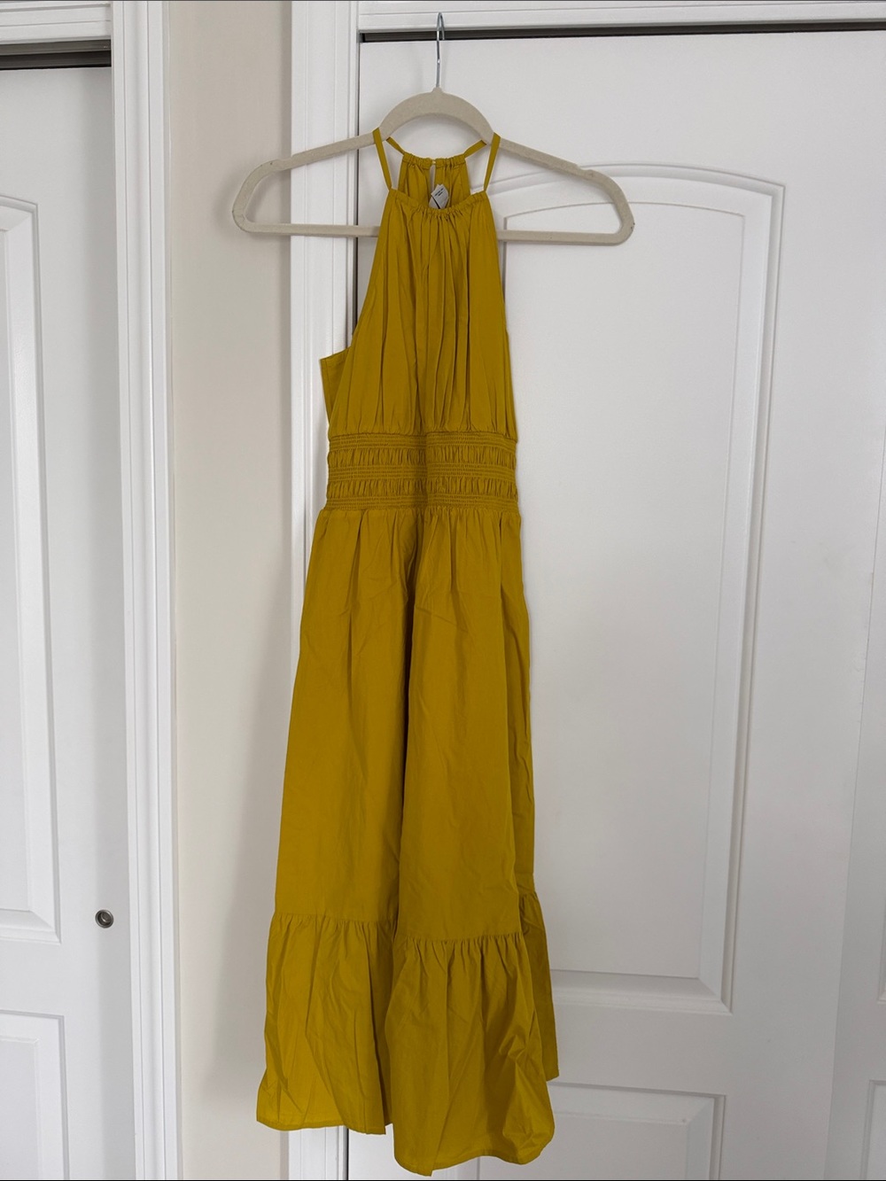 a new day Mustard Yellow Halter Maxi Dress